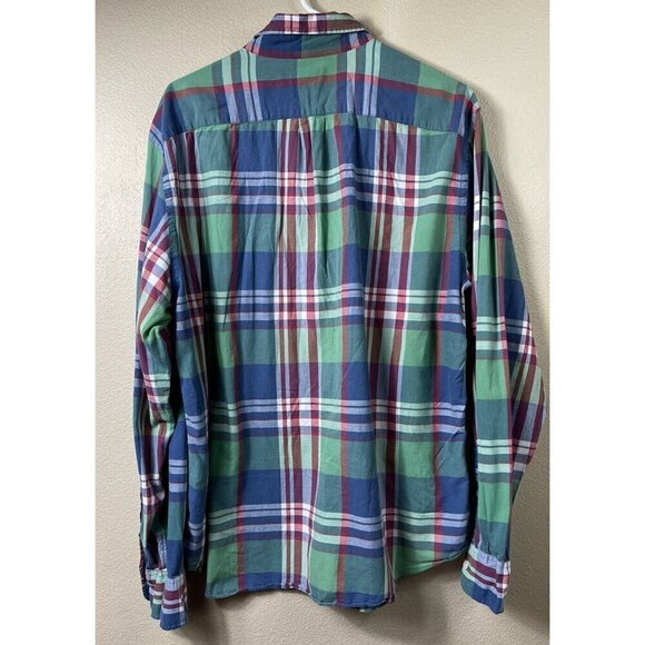 Quality Woven Shirts Tailored By J Crew 100% Cotton Large Long Sleeve Checkered - Picture 4 of 6
